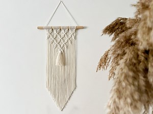 Big Macrame Wall Hanging for Beautiful House, Boho Interior Decor, Above Couch Tapestry, Small Gift for Woman, Unique Geometric Pattern - Etsy UK