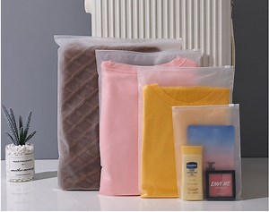 [Hot Item] Frosted Matte EVA Plastic Zipper Zip Lock Packaging Poly Bag for Clothes