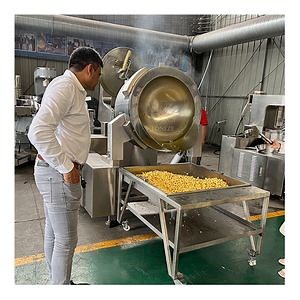 [Hot Item] Large Capacity Professional American Mushroom Caramel Gas Heated Popcorn Making Machine