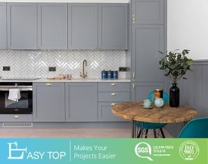 [Hot Item] Guangzhou Modern Grey Solid Wood Shaker Kitchen Cabinet Furniture From China Factory