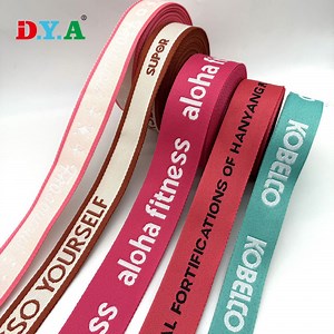 [Hot Item] Customized Logo Polyester Nylon Woven Jacquard Webbing for Clothing Bag Shoulder Strap