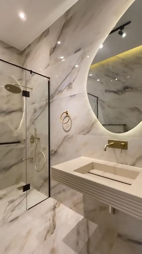 Beautiful Bathroom Interior Design. #Brickwork #exposedbrickwork...