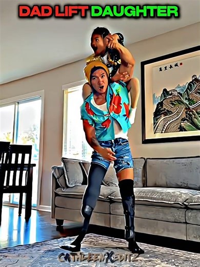 Dad lift daughter💀☠️#troll #trollface #edit