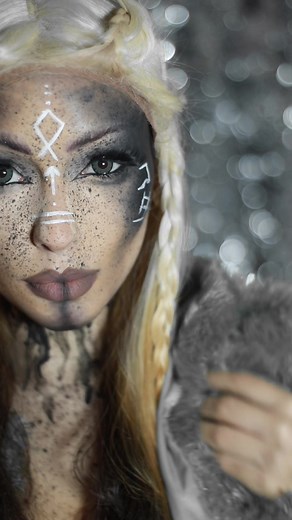 Viking makeup ⚔️🖤 #vikings #makeup