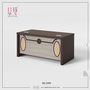 [Hot Item] Manager Office Table Melamine MDF Wooden Computer Desk with Drawer Modern Furniture