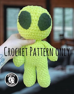 Alieo the Friendly Alien Crochet Pattern - Etsy Australia