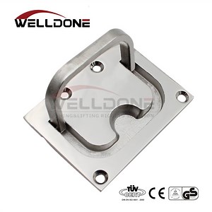 [Hot Item] Marine Boat Door Lock Stainless Steel Mirror Flush Pull Hatch Lift Slam Latch