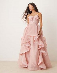 True Decadence V neck maxi dresses in dusty rose | ASOS