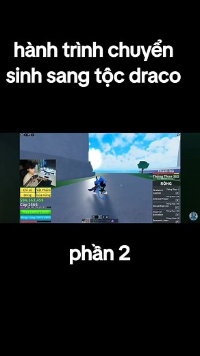 hành trình chuyển sinh sang tộc draco rất ổn:) #hidding#bloxfruit#roblox