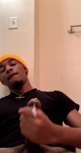 black straight busting a nut