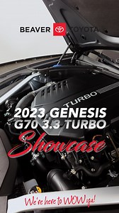 🚗🚀 Step into the future of driving with the 2023 Genesis G70 3.3 Turbo at today's Vehicle Showcase at Beaver Toyota of Cumming! Join us as Steven Whitfield brings his expert flair to highlight the stunning features of this high-performance luxury sedan. With its bold design, powerful turbo engine, and cutting-edge tech, the G70 is crafted for those who love to drive. Come experience the perfect blend of sophistication and speed, and hear firsthand from Steven what makes this car a true standou