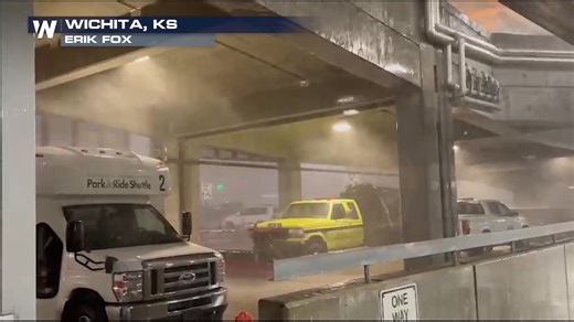 Severe thunderstorms tore through the Wichita airport Tuesday night bringing with it 70 mph wind gusts! | WeatherNation