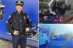 Video of a multi-vehicle collision involving a bus in Yonkers, NY