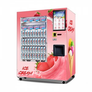 [Hot Item] Commercial Self Service Ice Cream Frozen Vending Machine for Public Places