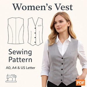 Women’s Classic Tailored Vest | Elegant Sleeveless Waistcoat for Women | Chic Layering Vest Top. - Etsy Canada