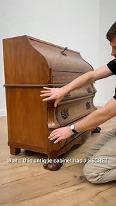 4.4K views · 80 reactions | This antique cabinet hides a SECRET drawer  Old craftsmanship was on another level. Would you trust this with your valuables?  #HiddenDrawer #AntiqueFurniture #SecretStorage #VintageDesign | Aluminium Glass Design | Facebook