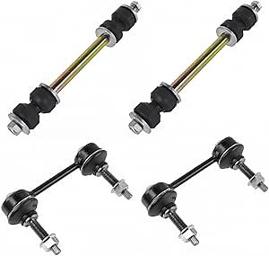 TRQ Front and Rear Sway Bar Link Set 4 Piece Compatible with 1994-2004 Ford Mustang