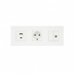 [Hot Item] Wholesale Customization Modular Structure European Type DIY Assemble Home Use Electrical EU Wall Switches and Socket