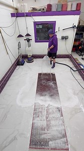 Lovely little Hand Knotted Persian runner getting the spa treatment. | Arcadia Rug Spa
