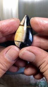 A short cabochon-making process from petrified wood. As the shape forms, natural light and dark layers emerge, revealing a strong contrast hidden inside the stone. 🪨 🪵 #PetrifiedWood #CabochonMaking #LapidaryArt #HandmadeCabochon | Yazid Ikhsani