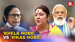 2.2K views · 88 reactions | 'Khela Hobe means atrocities on women', BJP counters Mamata's slogan with 'Vikas Hobe' in Tripura | Republic | Facebook