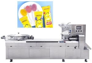 [Hot Item] Lollipop Packing Machine Automatic Disc Feeding Lollipop Pillow Packing Machine
