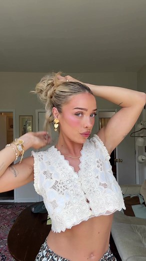 Sleek Bun Tutorial for Hot Summer Days