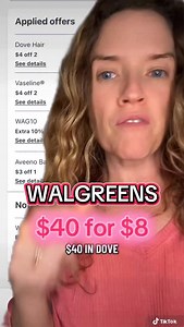 6.6K views · 370 reactions | $40 in Dove and Vaseline for eight dollars out of your pocket for the week of October 12 through October 18! Easy curbside pick up deal! #Walgreens #WalgreensDeals #HowToCoupon #CouponingForBeginners #SavingMoney ￼ | Raecoupons | Facebook