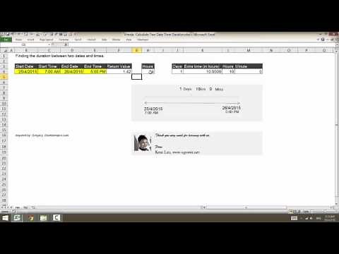 [Excel Date and Time] Calculate Duration Between Two Dates and Times