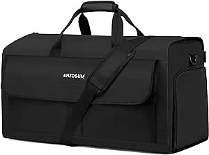 Carry On Garment Bags for Travel Large Suit Bags for Men Convertible Garment Duffle Bag for Men Women with Shoes Compartment Weekender Duffel Bag 2 in 1 Hanging Dress Suitcase Suit Travel Bags,Black