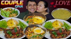 Food, Laughter, and Love | Couple QNA Mukbang #mukbangpari #mukbang #mukbangasmr #nepalimukbang #eatingshow #couplemukbang #QnA | Mukbang Pari