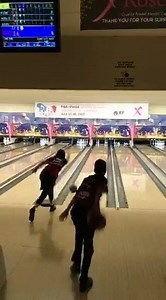Leanne Barrette Hulsenberg Fan Page and Darren Tang converted a big 4 during the Striking Against Breast Cancer Mixed Doubles Tournament Pro-Am tonight! Everyone is here raising money for an important cause. #WeLoveLuci #StormNation | Storm Bowling