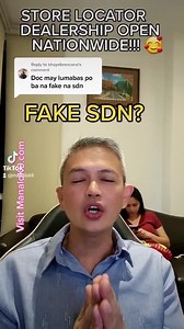 FAKE #SDN ? #FAKESDN #STORELOCATOR ManaloK9.com | Doc Abel Manalo