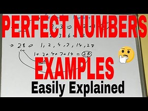 Perfect numbers|What are perfect numbers|Perfect numbers examples|How to check perfect number