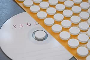 CD DVD Foam Hub Spider Holders Self Adhesive Sticky Dots Studs 1000 pcs (White)