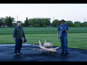 RC 747 Shuttle Carrier Aircraft Maiden with Shuttle
