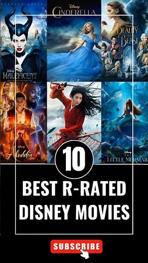 Top 10 Best R-Rated Disney Movies | #DisneyMovies #RRatedFilms #AdultAnimation