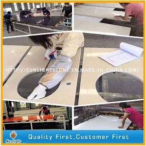 [Hot Item] Engineered Artificial Custom Quartzite Stone for Kitchen Counter Tops