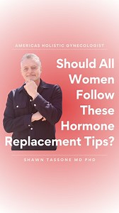 1.2K views · 28 reactions | If you’re considering HRT (or already on it) here are 3 things every woman should know about hormone replacement therapy — see comments for the full breakdown  | Shawn Tassone, MD, PhD - America's Holistic Gynecologist | Facebook