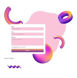 Contact form with animated elements - CSS Template by Nicepage