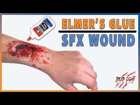 Sfx Wound Using Elmer's Glue - Latex Free Halloween Tutorial