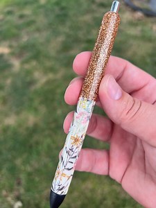 Wild Flowers Glitter Pen, Ink Joy Gel Pen, Glitter, Summer, Spring, Gift, Pen Lover, Flowers, Refillable - Etsy