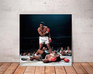 Muhammad Ali Vs Sonny Liston Canvas Print: Boxing History, Sports Art - Etsy