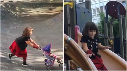 Lara Lanuit, la pequeña artista de A Coruña que causa furor en el barrio de O Ventorrillo