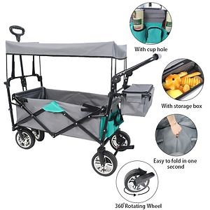 [Hot Item] Foldable Baby Wagon with Canopy Kids Stroller - Buy Baby Wagon Stroller, Foldable Stroller, Kids Stroller
