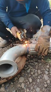 6.7K reactions · 50 shares | ADJUSTING EXHAUST pipe #eddieweld #mechanic #TruckRepair | Alsola Eddie Jr. | Facebook