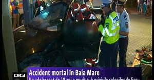 Accident mortal în Baia Mare. Un adolescent de 18 ani a murit sub privirile colegilor de liceu