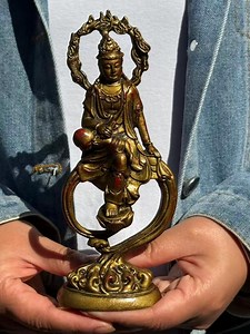 Copper Guan Yin Bodhisattva Statue Goddess of Compassion and Healing Meditating Sculpture Eastern Enlightenment Meditation Decor - Etsy Australia