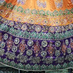  *Gota & Mirror Work Lehngy*  Indian Silk , Banarsi , Block Printed , Net , Mirror Work , Fancy Pearl's Work  *Price n details inbox us We ship worldwide  | Cosmetics & Skincare | Facebook