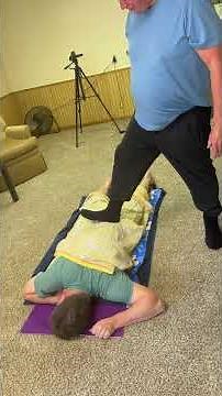 Ashiatsu Deep Back Massage Using Feet | Brandon Raynor Massaging Rock